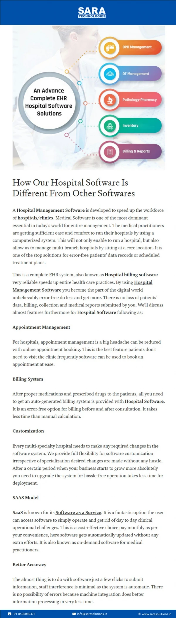 How Our Hospital Software Is Different From Other Softwares