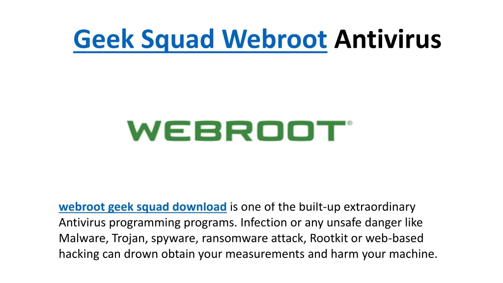 geek squad webroot antivirus