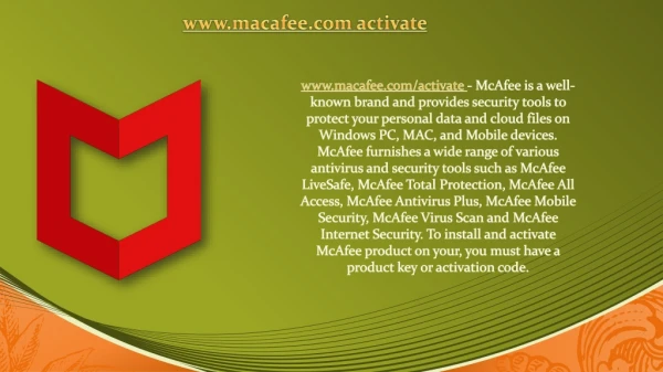 www macafee com activate