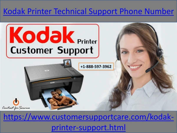 Kodak Printer Tech Support Phone Number 1-888-597-3962