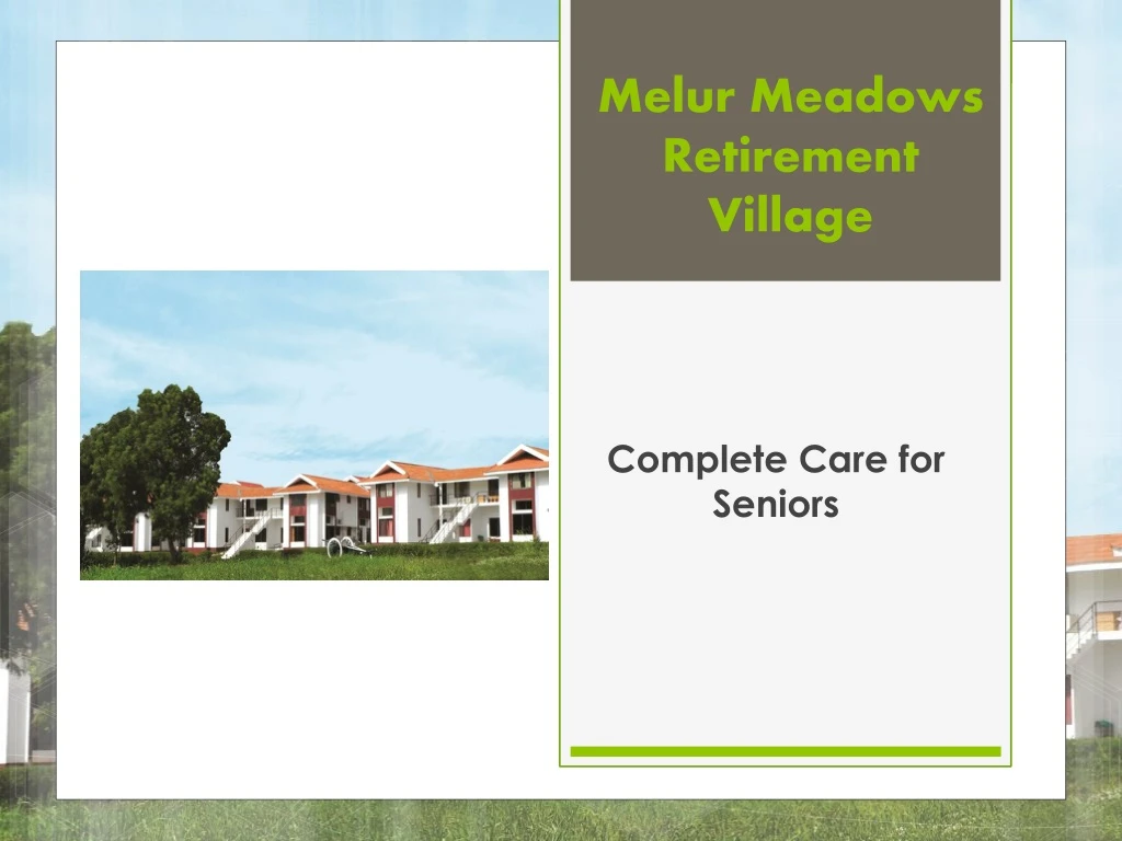 melur meadows retirement village