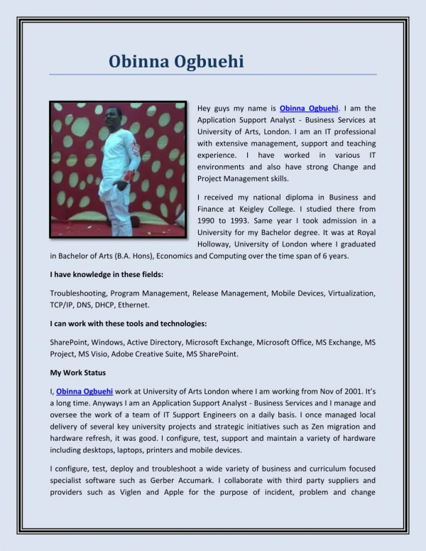 obinna ogbuehi