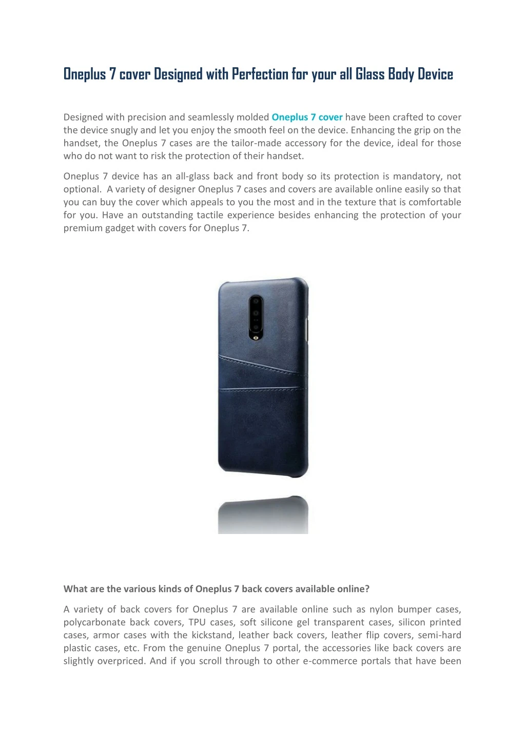 oneplus 7 cover designed with perfection for your