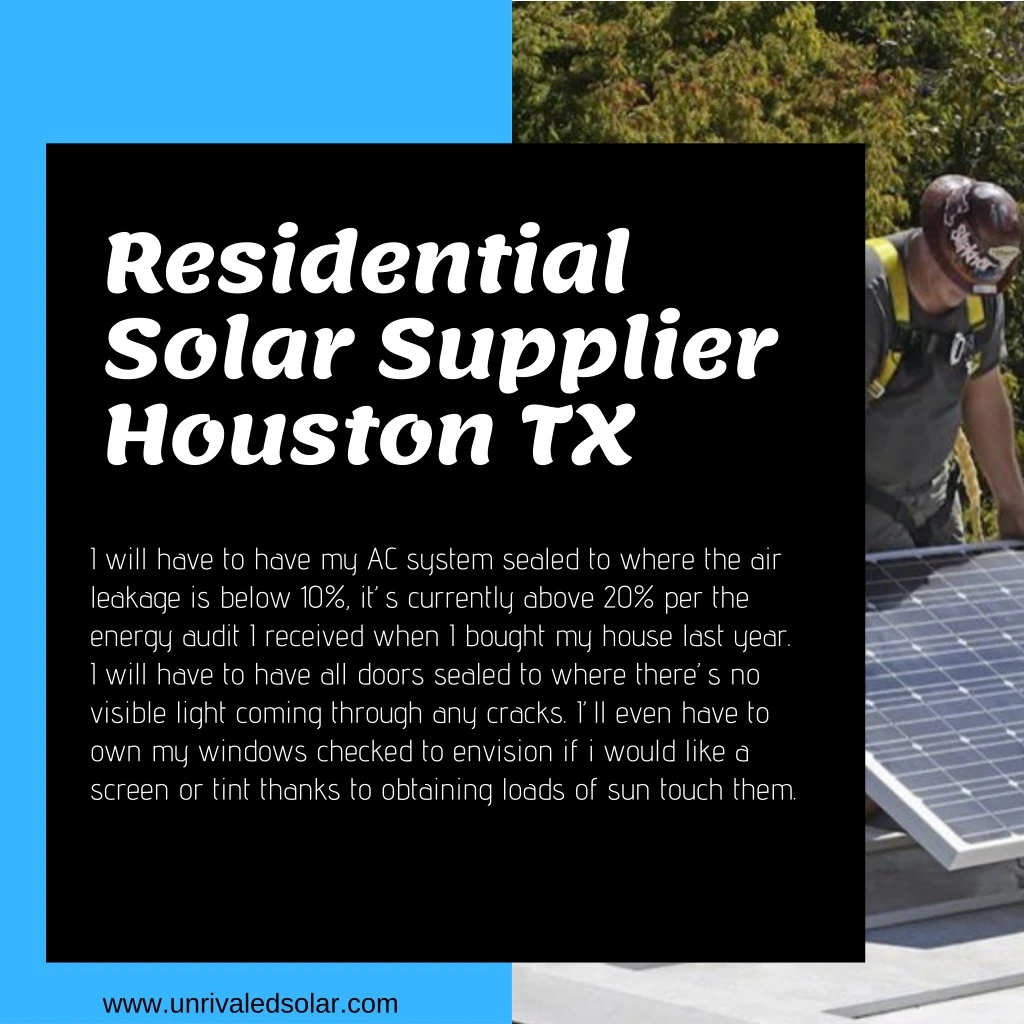 residential solar supplier houston tx