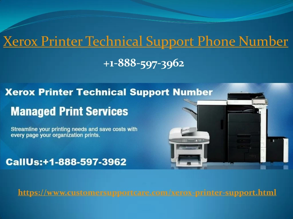 xerox printer technical support phone number