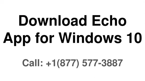 Download Echo App for Windows 10