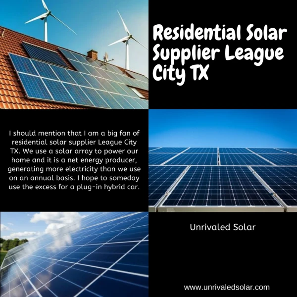 Residential Solar Supplier Pasadena TX | Solar Panel Supplier Houston TX