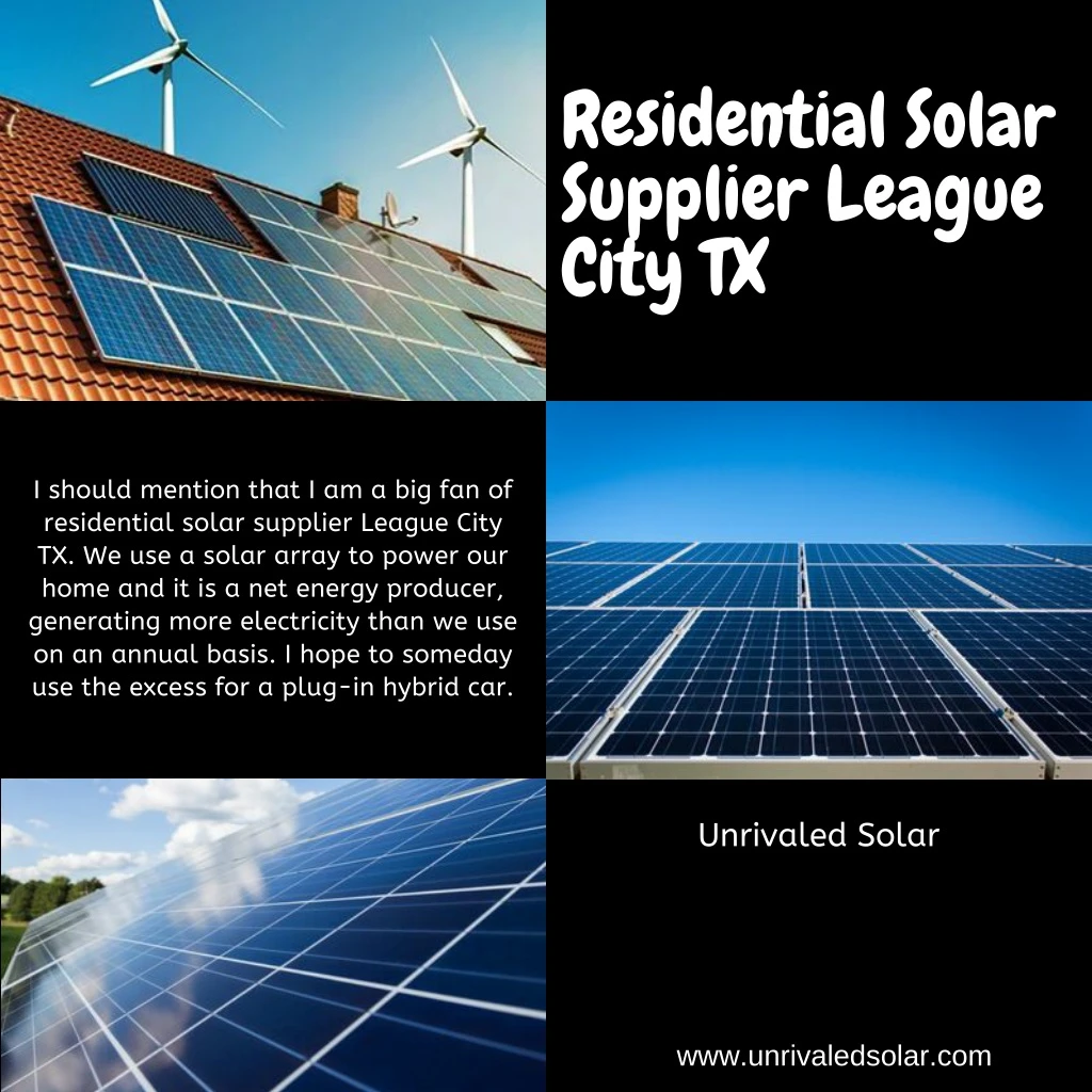 residential solar supplier league city tx