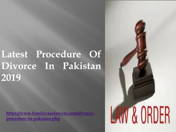 Procedure Of Divorce In Pakistan / Advocate In Pakistan