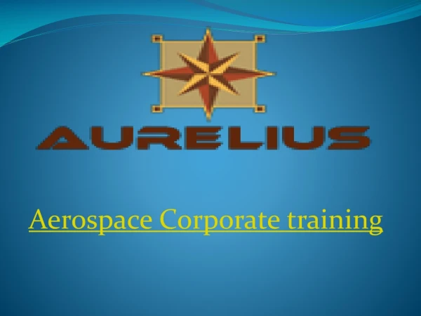 Aerospace classroom training