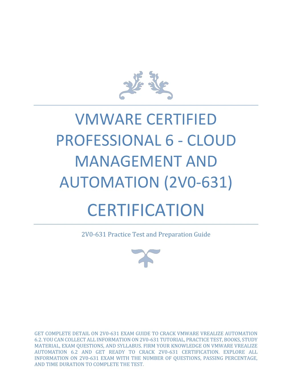 vmware certified professional 6 cloud management