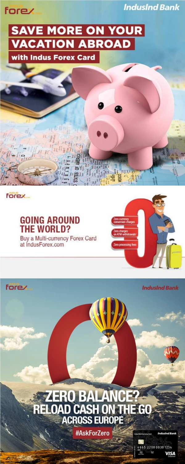 Forex card saves money on your vacation abroad.