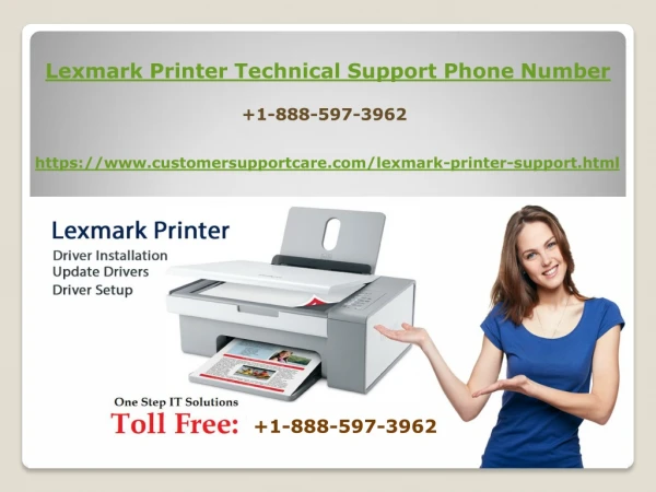 Lexmark Printer Tech Support Phone Number 1-888-597-3962