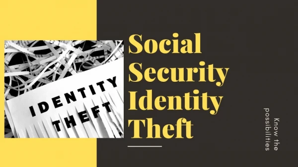What Is Identity Theft| Make Social Security Card Replacement