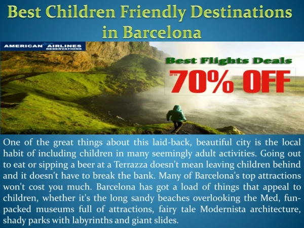 Best Children Friendly Destinations in Barcelona