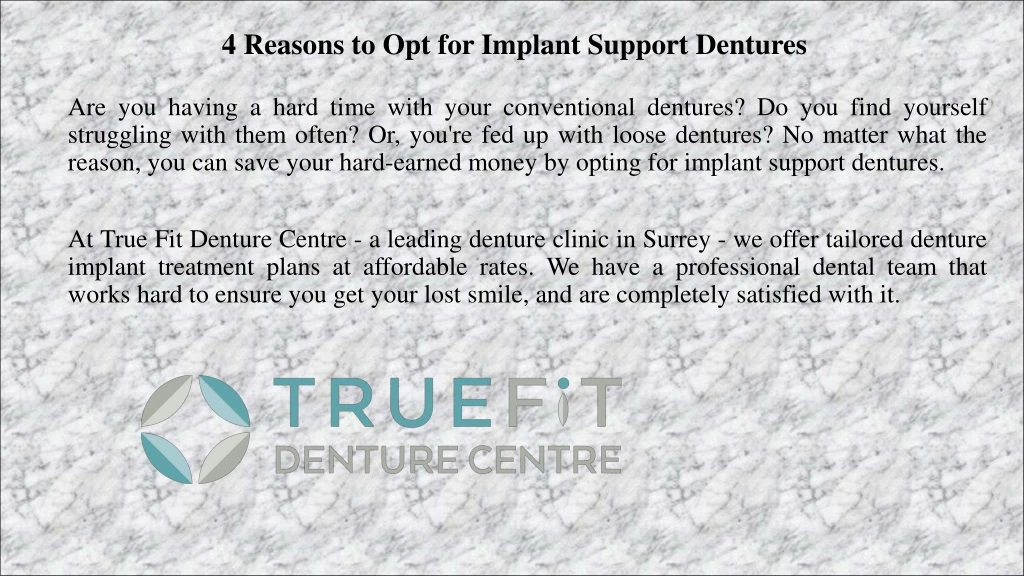 4 reasons to opt for implant support dentures