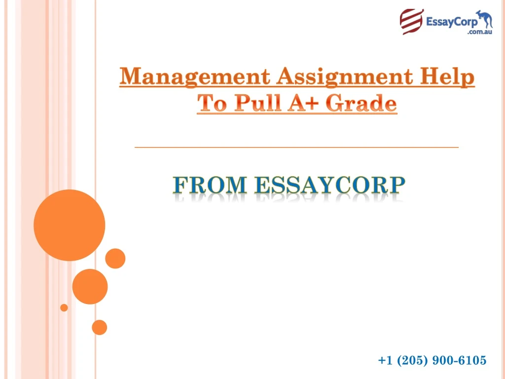 management assignment help to p ull a grade