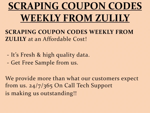 scraping coupon codes weekly from zulily