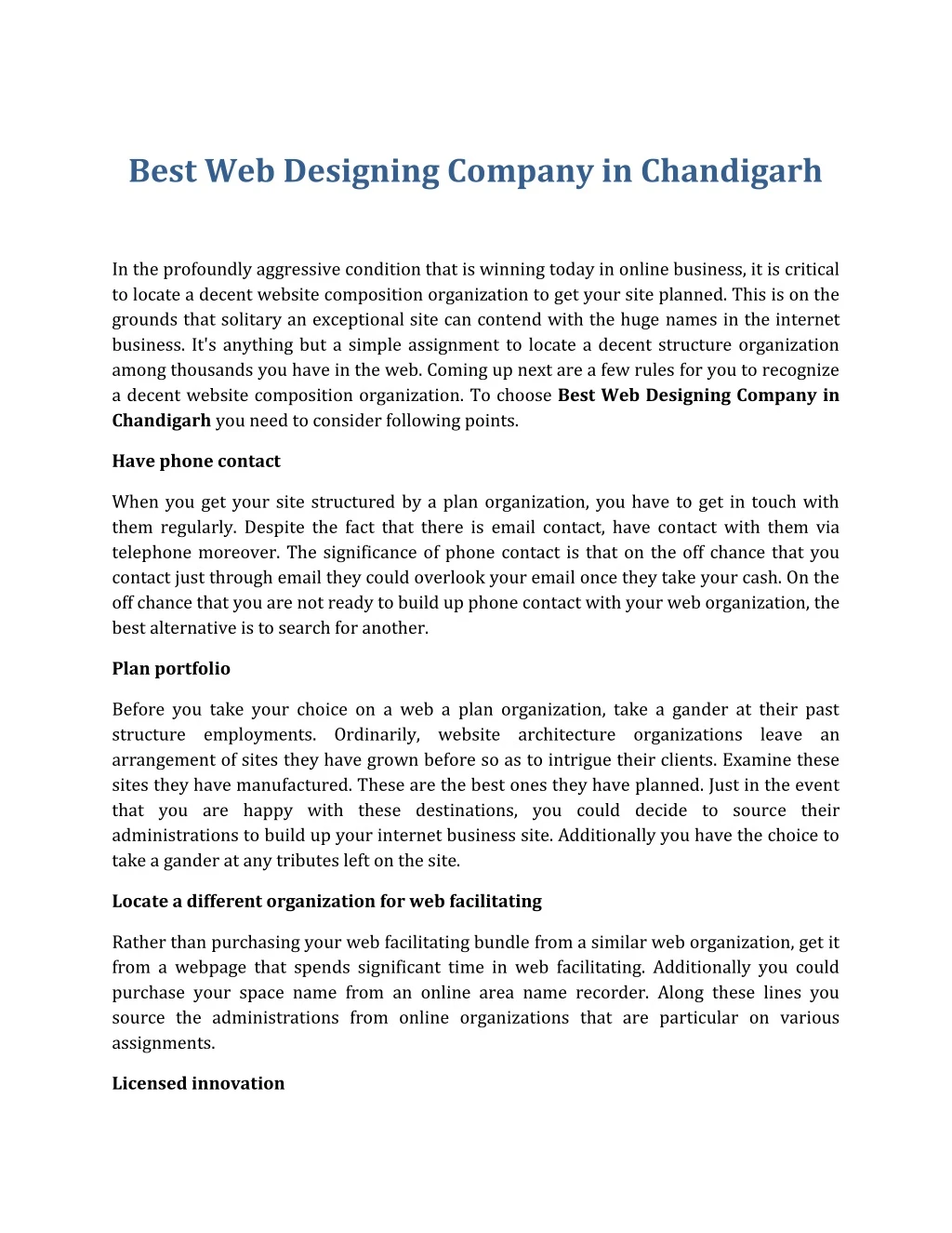 best web designing company in chandigarh