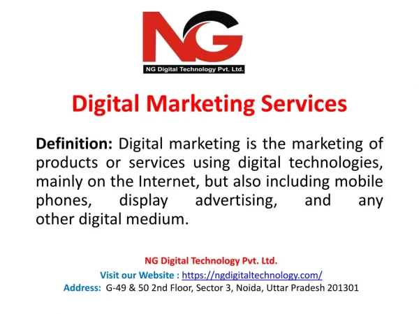 Digital marketing services in Delhi NCR