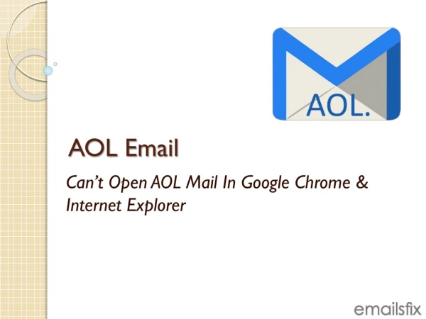 Can’t Open AOL Mail In Google Chrome