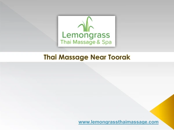 Thai Massage Near Toorak