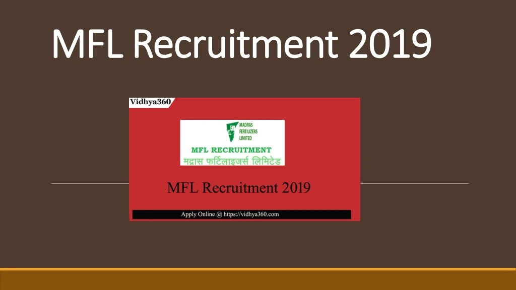 mfl recruitment mfl recruitment 2019