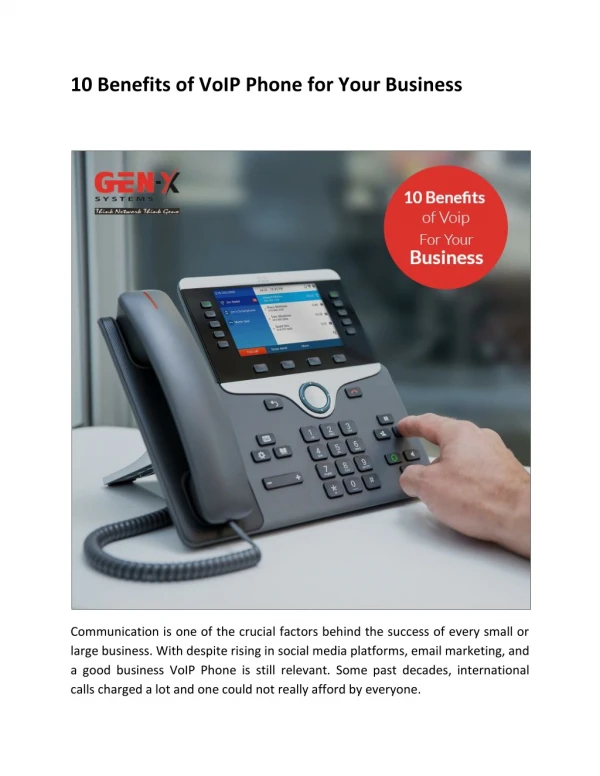 10 Benefits of VoIP for Your Business