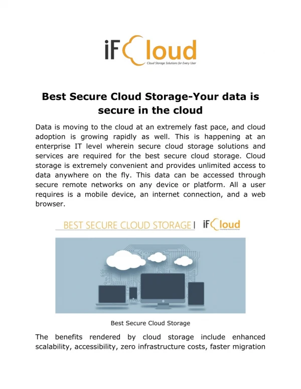 Best Secure Cloud Storage in United Kingdom