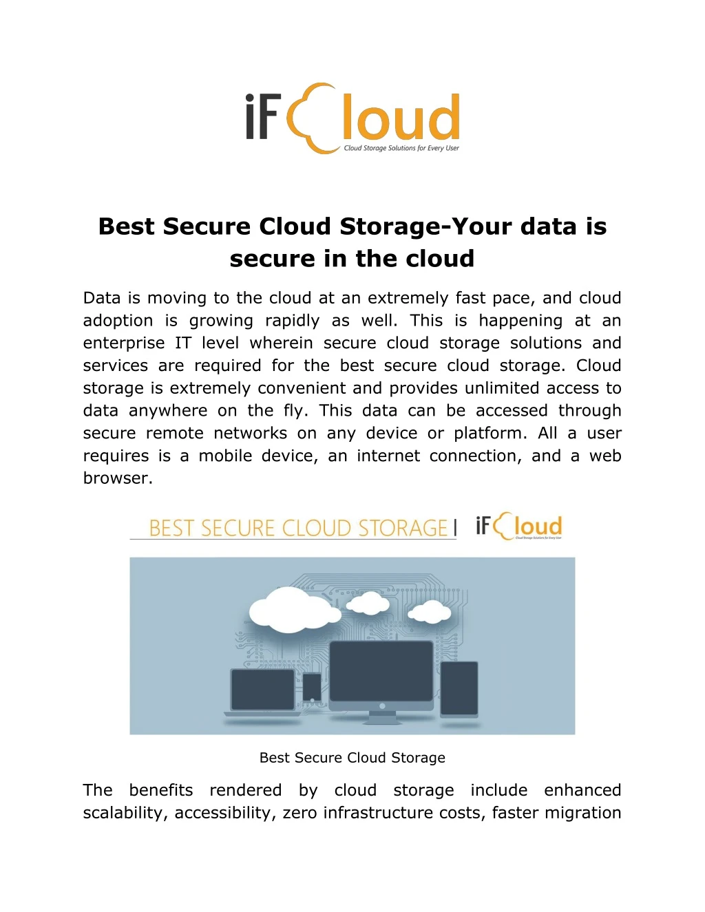 best secure cloud storage your data is secure