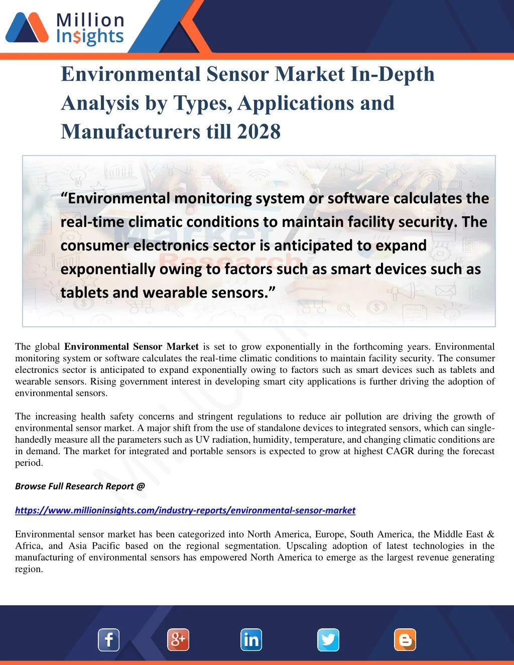 environmental sensor market in depth analysis