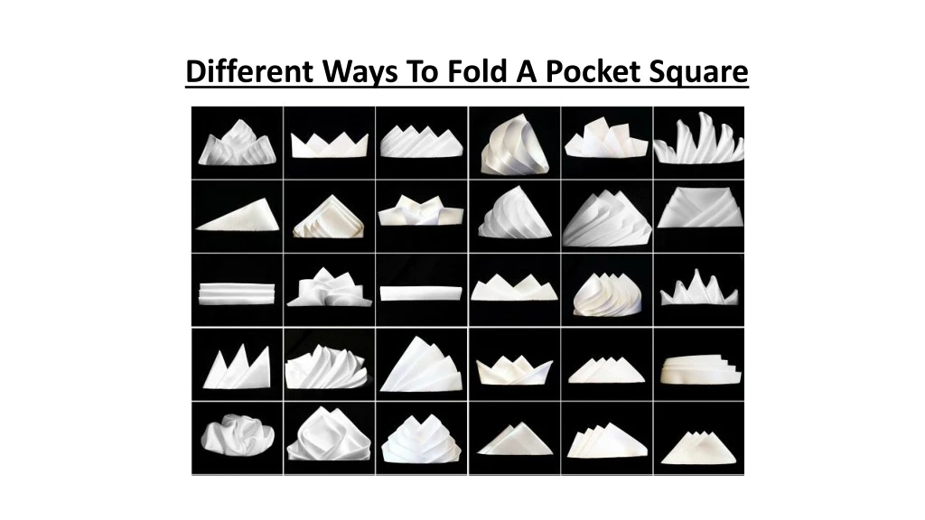 different ways to fold a pocket square