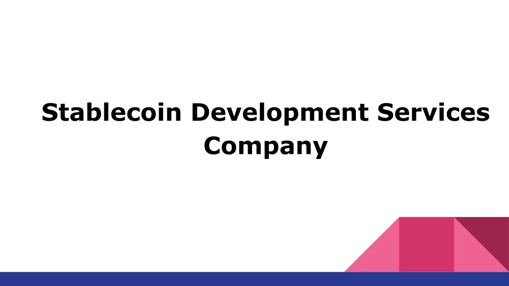 stablecoin development services company