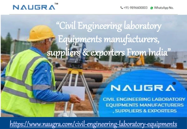 Civil Engineering Lab Equipments Suppliers