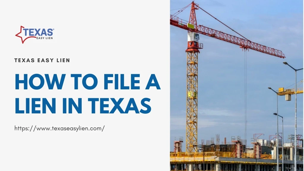 texas easy lien how to file a lien in texas
