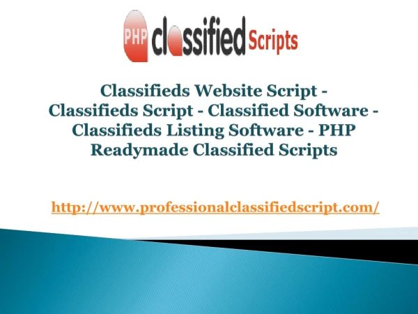Classifieds Script - Classified Software - Classifieds Listing Software