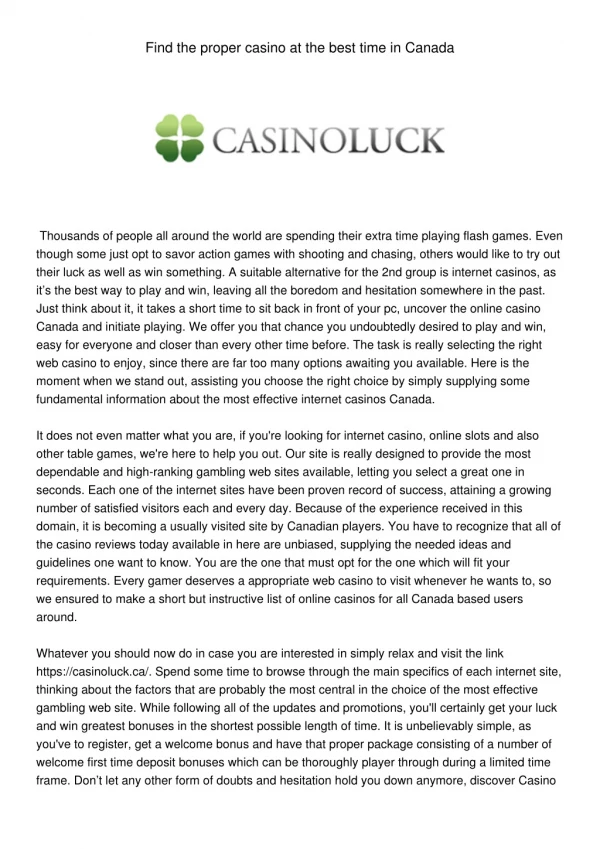 casinoluck