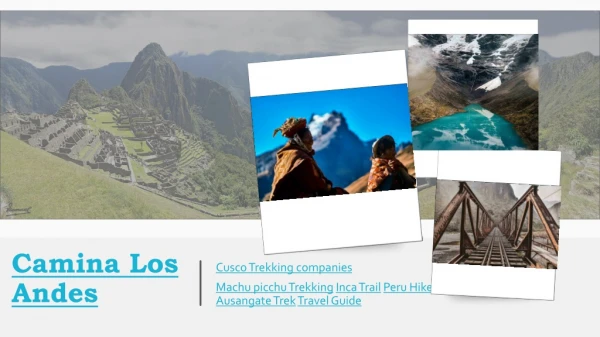 Cusco trekking companies
