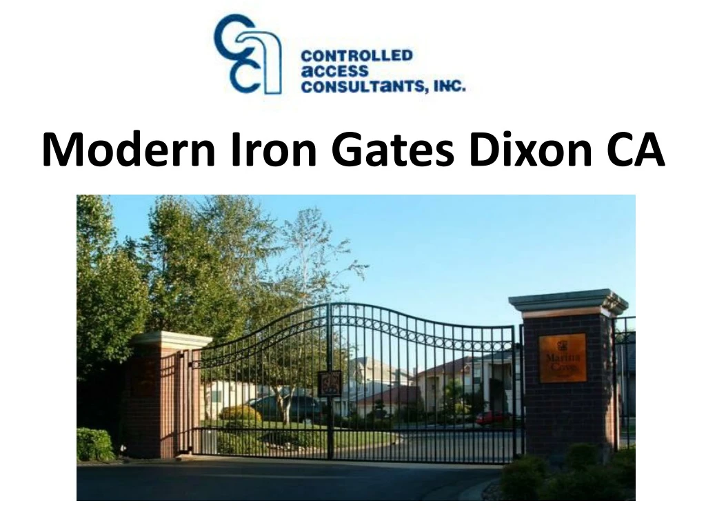 modern iron gates dixon ca