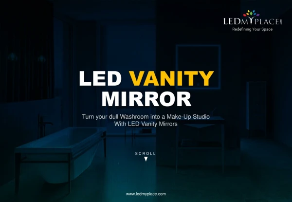 Turn your dull Washroom into a Make-Up Studio With LED Vanity Mirrors