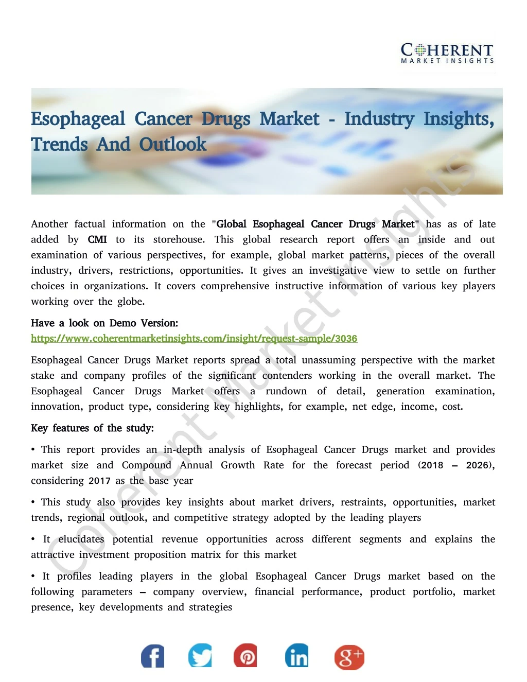 esophageal cancer drugs market industry insights