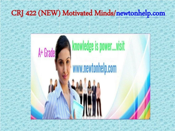 CRJ 320 Motivated Minds/newtonhelp.com