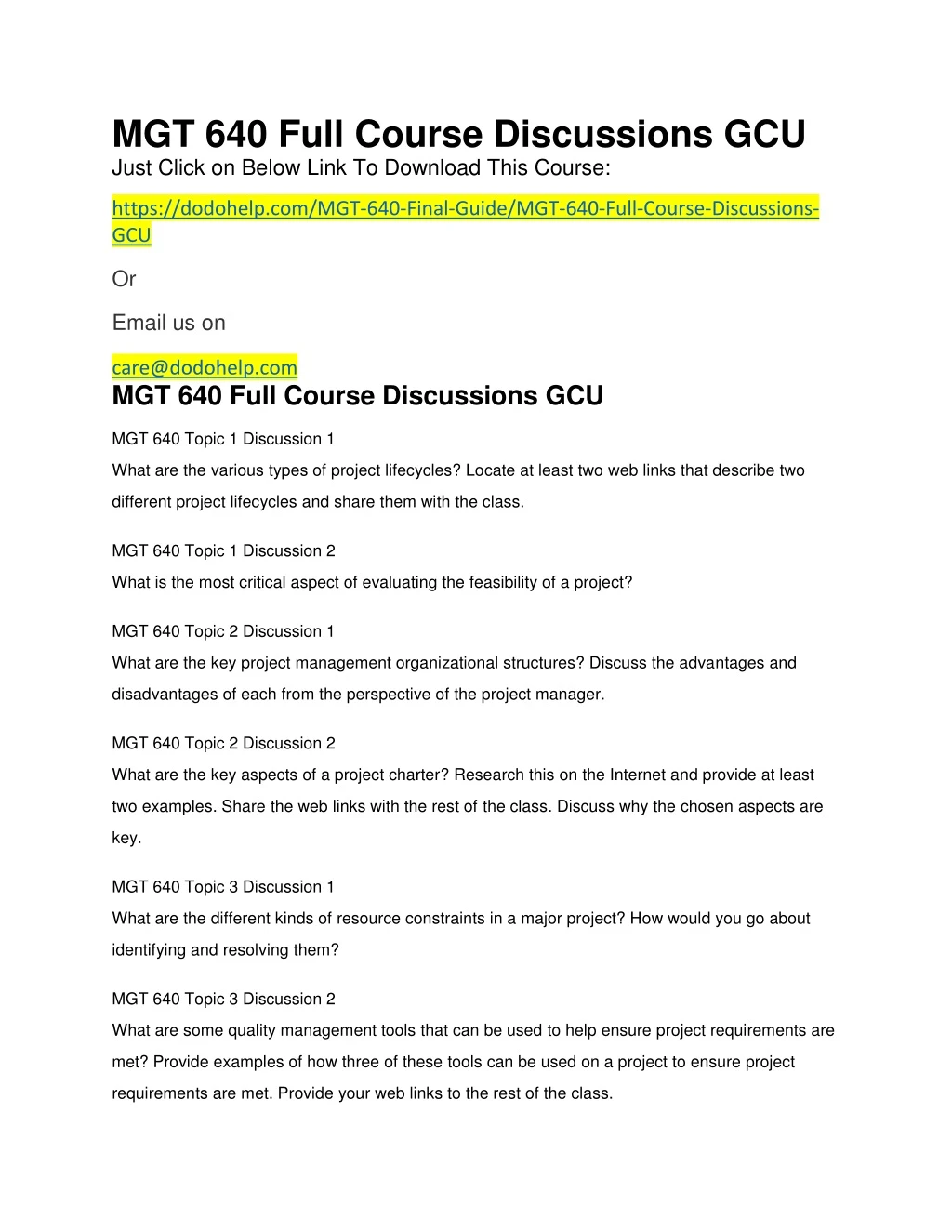 mgt 640 full course discussions gcu just click