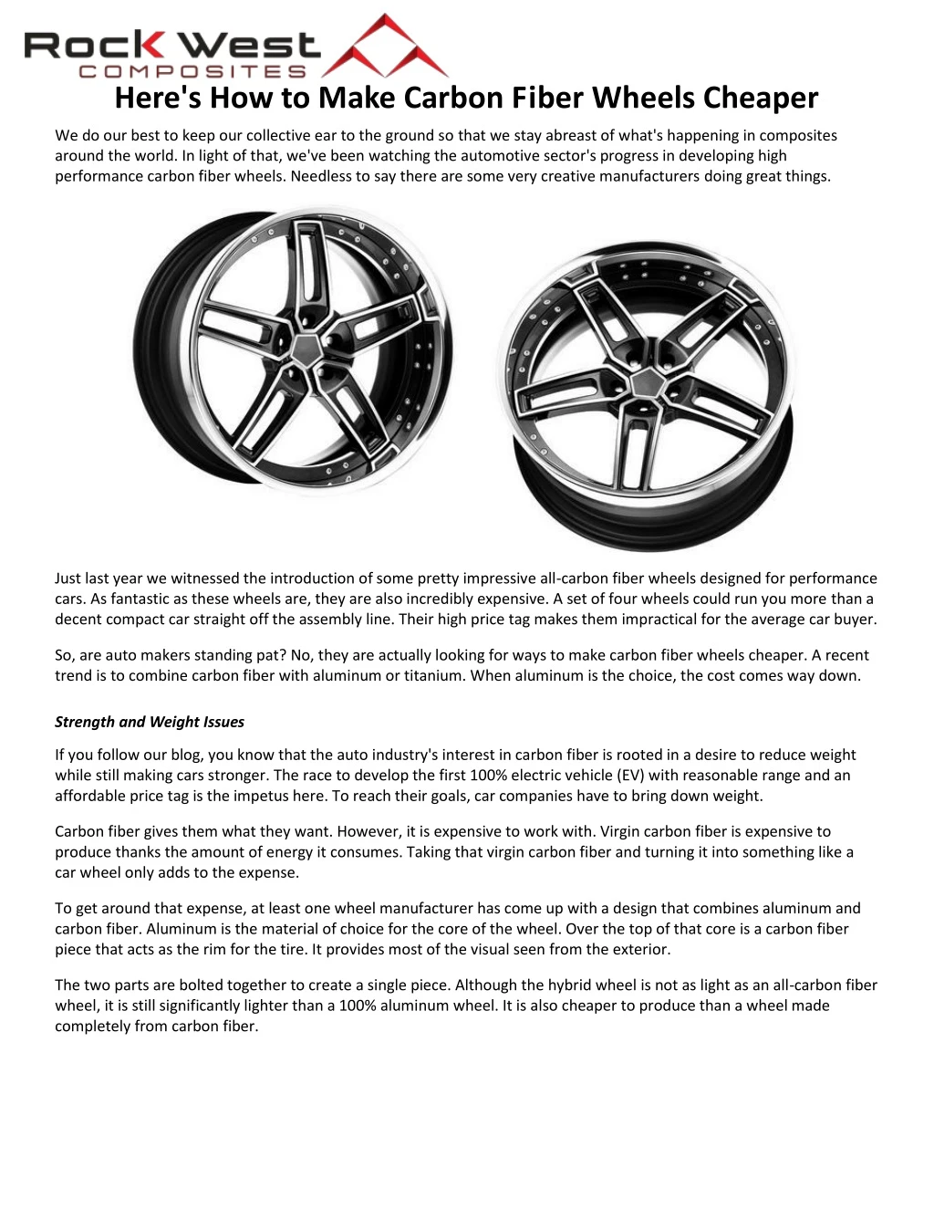 here s how to make carbon fiber wheels cheaper