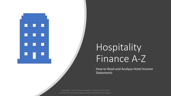 Hotel Management - Step by Step Approach to analyse Financial Statements