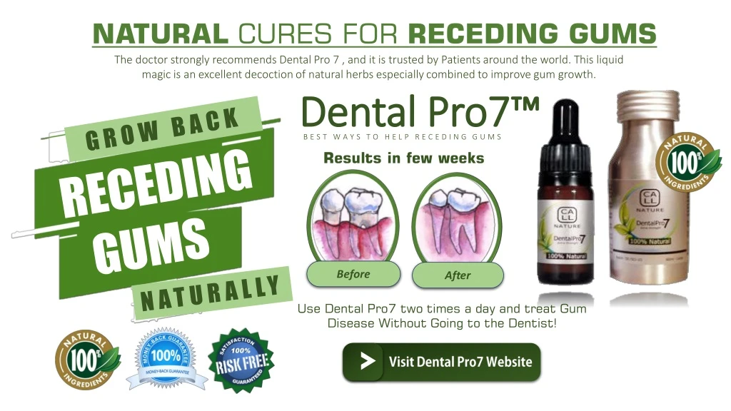 natural cures for receding gums