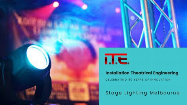 Stage Lighting Service in Melbourne