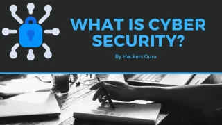 Cyber Security and its categories. - slide 1