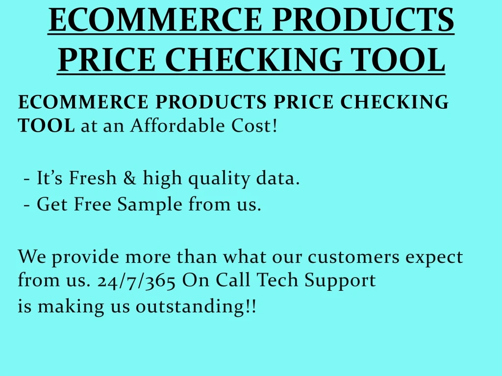 ecommerce products price checking tool