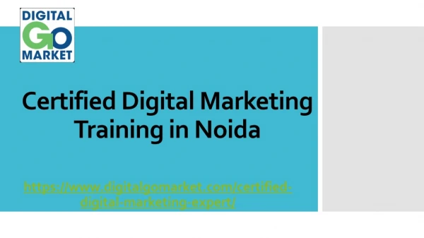 Certified Digital Marketing Training in Noida